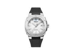 Alpina Alpiner Extreme Solarmetre Quarz Edelstahl 38mm weißes Zifferblatt schwarzes Kautschukband – Herrenuhren Uhr mit Datum aus Edelstahl und Kautschuk. Das Gehäuse ist rund und silber. Das Kautschuk / Kunststoff / Silikon Armband ist schwarz. Das Zifferblatt ist ein Index in weiß.