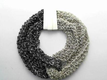 Maria Rzewuska Set 24 Armband geflochtenes Silber – Armschmuck Armband aus 925 Silber.