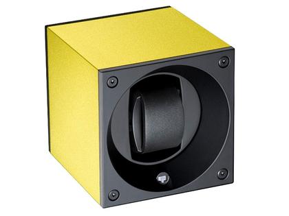 Swiss KubiK Masterbox Uhrenbeweger Aluminium zitrus – Uhrenbeweger Uhrenbeweger für 1 Uhr aus Aluminium.
