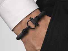 Omega Aqua Sailing Armband Kautschuk grau – Armschmuck Armband aus DLC beschichtet, Kautschuk, Titan und und . – Ansicht 2