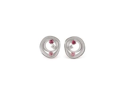 Cammilli Firenze Dune Color Ohrstecker White Ice mit Brillanten 0,170ct – Ohrschmuck Ohrstecker aus 750 Weißgold.