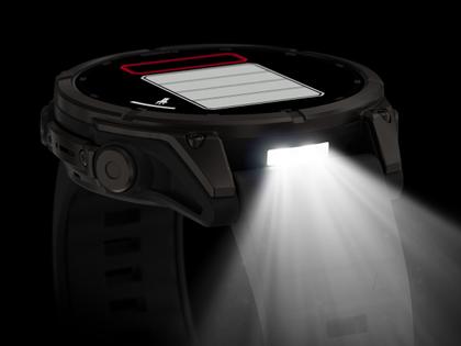 Garmin Fenix 9 faserverstärktes Polymer 47mm digitales Display schwarzes Silikonband – Herrenuhren Uhr Multifunktion aus Kautschuk, Kunststoff und Titan. Das Gehäuse ist rund und grau. Das Kautschuk / Kunststoff / Silikon Armband ist schwarz. Das Zifferblatt ist digital und schwarz. – Ansicht 6