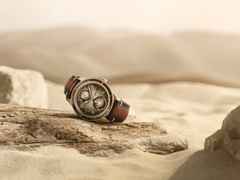 Montblanc 1858 Automatic Geosphere Bronze Limited Edition Wüste Gobi braun – Herrenuhren Uhr mit Datum aus Bronze. Das Gehäuse ist rund und roségold. Das Lederarmband ist braun. Das Zifferblatt ist arabisch Index und braun. – Ansicht 6