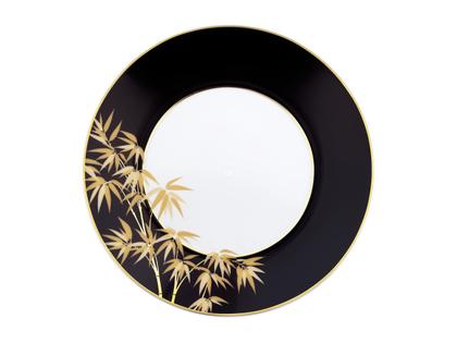 Meissen Cosmopolitan "Golden Bamboo" Dessertteller Porzellan mit Golddekor 22,5cm – Porzellanwaren Tafelporzellan in weiß und aus Porzellan.