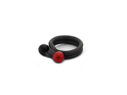 Step by Step Ring Edelstahl mit bunten Kugeln – Ringe Ring aus Aluminium, Edelstahl, Kautschuk und und .