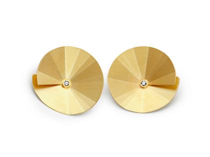Niessing Focus Ohrstecker rund klein Classic Yellow – Ohrschmuck Ohrstecker aus 750 Gelbgold.