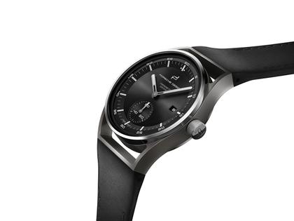 Porsche Design Sport Chrono Subsecond 39 Titan schwarzes Lederband – Ansicht 2