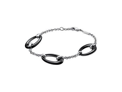 Ceramic Armband schwarz – Armschmuck Armband aus Edelstahl, Keramik und und .