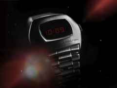 Hamilton PSR Edelstahl – Herrenuhren Uhr ohne Datum aus Edelstahl. Das Gehäuse ist sonstige Form und silber. Das Edelstahlarmband ist silber. Das Zifferblatt ist digital und schwarz. – Ansicht 4