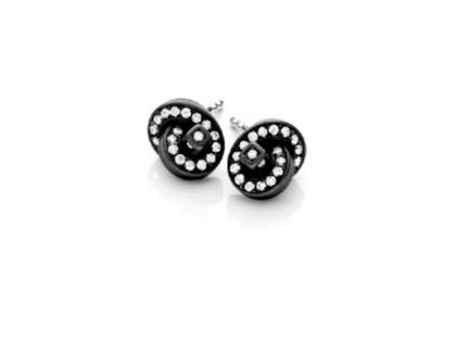 Oliver Schmidt Knoten Brillant einfach Ohrstecker Edelstahl IP schwarz – Ohrschmuck Ohrstecker aus Edelstahl, IP beschichtet und und .