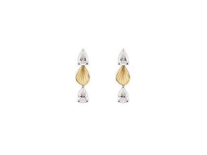 Cammilli Firenze Divina Ohrhänger     White Ice und Yellow Sunrise mit Brillanten 0,800ct – Ohrschmuck Ohrhänger aus 750 Gelbgold, 750 Weißgold und und .