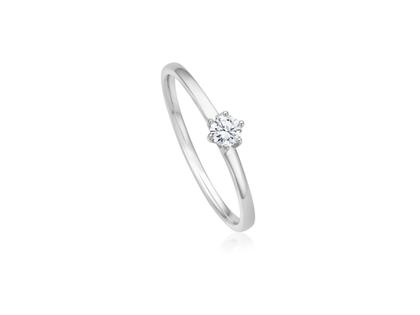 Giloy-Bellaluce Bella Luce Ring Weißgold mit Brillanten 0,100ct – Ringe Ring mit Besatz aus 585 Weißgold.