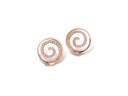 Cédé Art of Jewellery Ohrstecker Rotgold mit Brillanten 0,300ct – Ohrschmuck Ohrstecker aus 750 Rotgold.