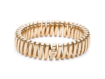 IsabelleFa L'Élastique Armband Roségold 14mm – Armschmuck Armband in roségold und aus 750 Gelbgold.