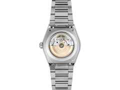 Frederique Constant Highlife Heart Beat Automatic Chronometer Edelstahl 41mm blaues Zifferblatt Metallband und Kautschukband – Herrenuhren Uhr ohne Datum aus Edelstahl und Kautschuk. Das Gehäuse ist rund und silber. Das Edelstahlarmband ist silber. Das Zifferblatt ist ein Index in blau. – Ansicht 3