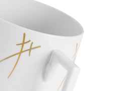 Meissen MUG Collection Big Mug Henkelbecher "Swords" weiß – Porzellanwaren Tafelporzellan in weiß und aus Porzellan und vergoldet. – Ansicht 3