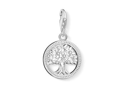 Thomas Sabo Charm-Anhänger Lebensbaum 1303 – Anhänger Anhänger mit Besatz in silber und aus 925 Silber.