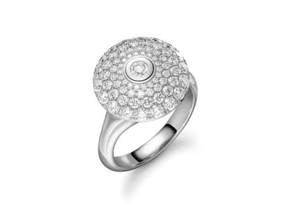 Schaffrath 360° - Three Sixty Ring Weißgold  mit Brillanten Paveé – Ringe Ring mit Besatz aus 750 Weißgold.