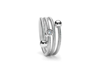 Niessing Colette C Embrace Ring mit Fassung 3-fach Platinum – Ringe Ring mit Besatz aus 950 Platin.