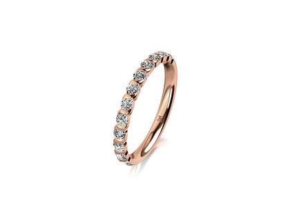 Meister Memoirering Rotgold mit Brillanten 0,440ct halbausgefasst – Ringe Ring mit Besatz in rotgold und aus 750 Rotgold.
