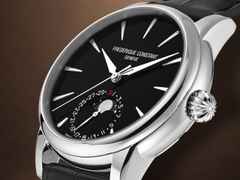 Frederique Constant Manufacture Classic Moonphase Date Automatik Edelstahl 40mm schwarzes Zifferblatt schwarzes Lederband limitiert – Herrenuhren Uhr mit Datum aus Edelstahl und Leder. Das Gehäuse ist rund und silber. Das Lederarmband Kroko / Alligator ist schwarz. Das Zifferblatt ist ein Index in schwarz. – Ansicht 5