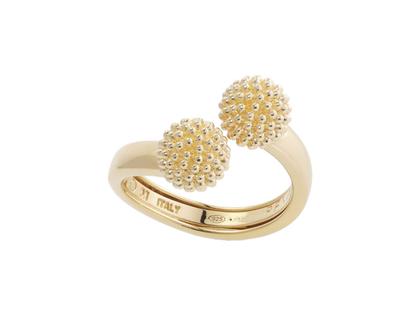 Pesavento Pixel Ring Silber gelbvergoldet – Ringe Ring aus 750 Gelbgold, 925 Silber und und .