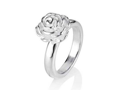 Drachenfels Design Rosenregen Ring Kleiner Ring Silber – Ringe Ring aus 925 Silber.