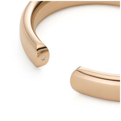 IsabelleFa Flix.Flex Armreif oval Roségold 11mm – Armschmuck Armspange aus 750 Rotgold. – Ansicht 2