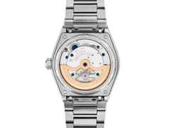 Frederique Constant Highlife Perpetual Calendar Manufacture Automatik Edelstahl 41mm blaues Zifferblatt Metallband – Herrenuhren Uhr mit Kalender aus Edelstahl. Das Gehäuse ist rund und silber. Das Edelstahlarmband ist silber. Das Zifferblatt ist ein Index in blau. – Ansicht 2