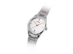 Union Glashütte Viro Datum Automatik Edelstahl 34mm silberfarbenes Zifferblatt Metallband – Damenuhren Uhr mit Datum aus Edelstahl. Das Gehäuse ist rund und silber. Das Edelstahlarmband ist silber. Das Zifferblatt ist ein Index in silber. – Ansicht 3