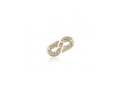 Chimento Typhoon Anhänger Doppelhaken Karabiner Gelbgold mit Brillanten 0,130ct – Anhänger Anhänger mit Besatz in gelbgold und aus 750 Gelbgold.
