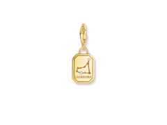 Thomas Sabo Charm-Anhänger Sternzeichen Steinbock Silber vergoldet – Anhänger Anhänger mit Besatz aus 925 Silber. – Ansicht 2