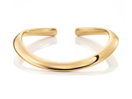 IsabelleFa Flix.Flex Halsreif oval Roségold 11mm – Halsschmuck Halsreif aus 750 Gelbgold.