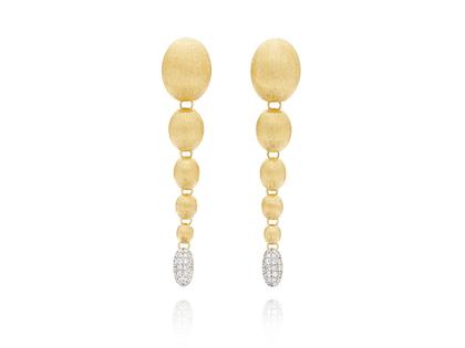 Nanis Dancing in the Rain Elite Ohrhänger Gelbgold – Ohrschmuck Ohrhänger aus 750 Gelbgold, 750 Weißgold und und .