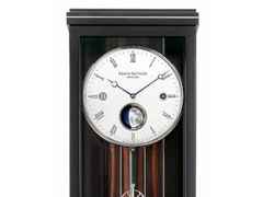 Erwin Sattler Seilzug Regulator Wanduhr Classica K 70 M römisches Zifferblatt – Großuhren Wanduhr aus . Das Gehäuse ist rechteckig und schwarz. Das Zifferblatt ist römisch und weiß. – Ansicht 3