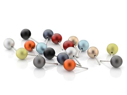 Step by Step Ohrstecker Aluminium rund rot – Ohrschmuck Ohrstecker aus Aluminium, Edelstahl und und .