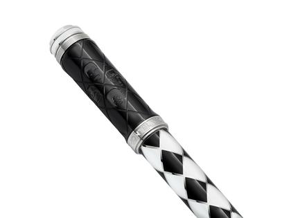 Montblanc Great Characters Homage to Queen Limited Edition 1975  Rollerball Harlekin – Schreibgeräte Rollerball aus Edellack. – Ansicht 5