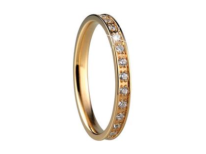 Bering Arctic Symphony Innenring schmal Zirkonia rundum Edelstahl IP Gelb – Ringe Ring mit Besatz aus Edelstahl, IP beschichtet und und .