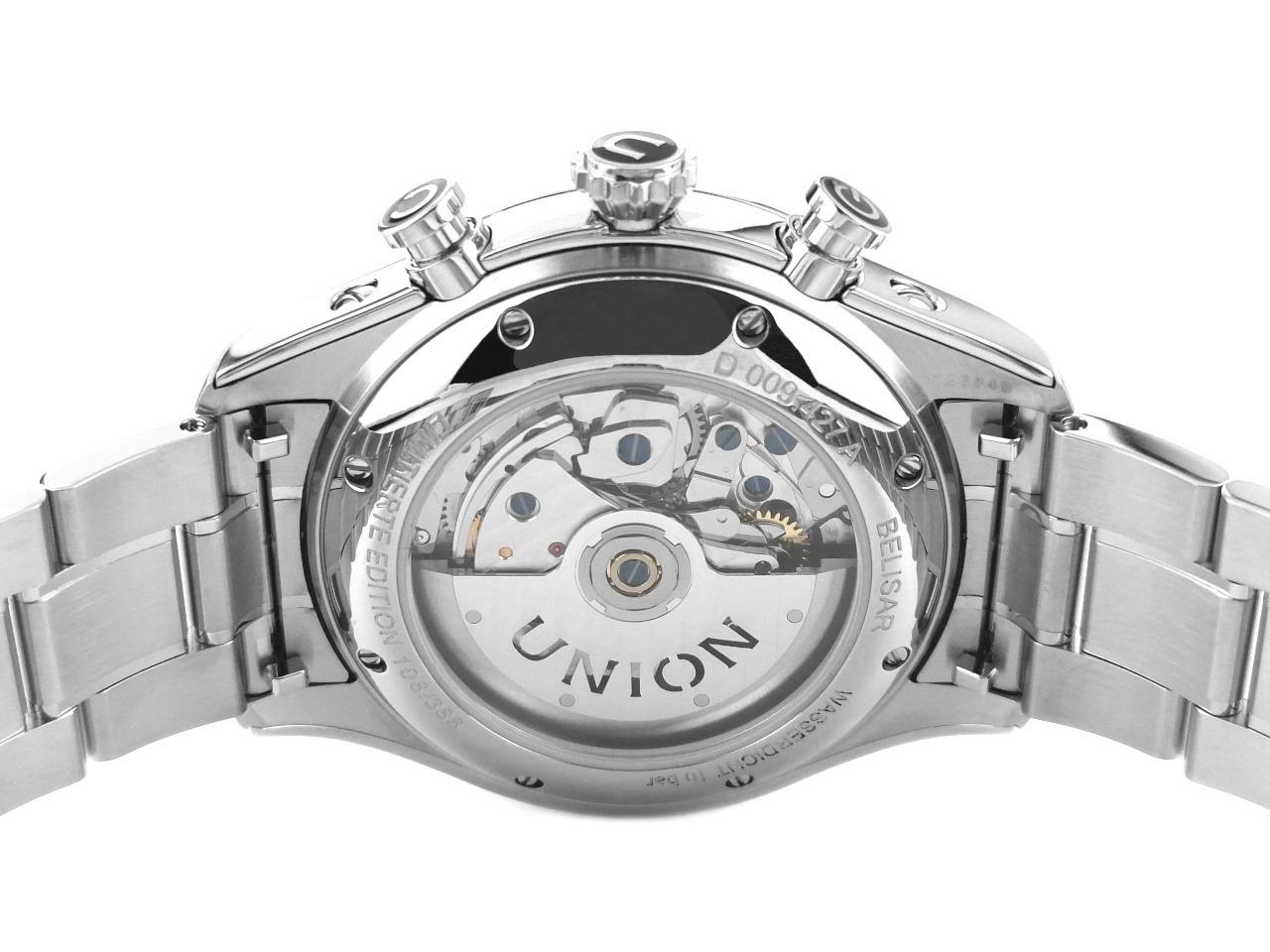 Union Glashütte Belisar Chronograph Speedster 2023 Limited Edition D009.427.11.052.09 Full Set mit Garantie Occasion Neu – Herrenuhren Chronograph aus Edelstahl. Das Gehäuse ist rund und silber. Das Edelstahlarmband ist silber. Das Zifferblatt ist arabisch Index und blau. – Ansicht 2