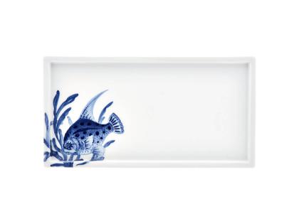 Meissen Blue Treasures Sushiplatte "Fisch" – Porzellanwaren Tafelporzellan in weiß und aus Porzellan.