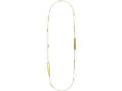 Nanis Libera Collier Gelbgold lang – Halsschmuck Collier aus 750 Gelbgold. – Ansicht 2