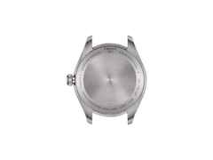 Tissot PR 100 Quarz Edelstahl 34mm hellblaues Zifferblatt Metallband – Damenuhren Uhr mit Datum aus Edelstahl. Das Gehäuse ist rund und silber. Das Edelstahlarmband ist silber. Das Zifferblatt ist ein Index in blau. – Ansicht 4