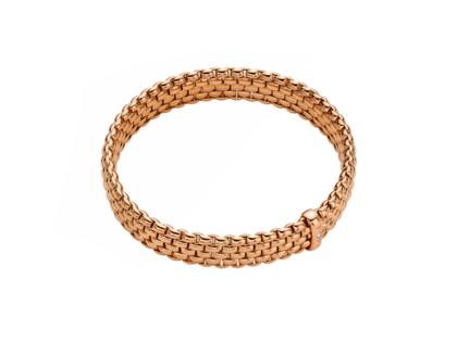 Fope Panorama Flex'It Armband Rotgold M mit Brillant 0,010ct flexibel – Armschmuck Armband aus 750 Rotgold.