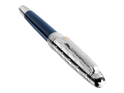 Montblanc Le Petit Prince Solitaire Doué Classique Rollerball – Schreibgeräte Rollerball platiniert. – Ansicht 3