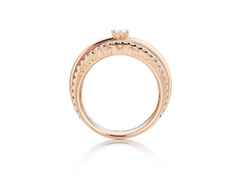 Capolavoro Magnifico Ring Roségold mit Brillanten und Solitair – Ringe Ring mit Besatz aus 750 Rotgold. – Ansicht 2