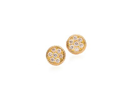 Brigitte Adolph Jewellery Design O-Sole-Mio Ohrstecker Gelbgold mit Brillanten – Ohrschmuck Ohrstecker in gelbgold und aus 750 Gelbgold.