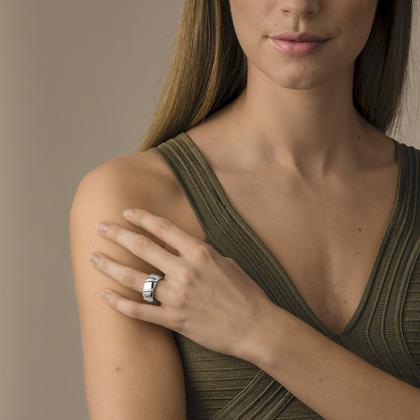 Henrich & Denzel Loop Platin Ring mit Brillanten 0,32 ct – Ringe Ring aus 950 Platin. – Ansicht 3