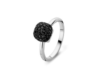 Bigli Mini Sweety "Black Diamonds" Ring Weißgold Gr. S mit Brillanten 0,670ct – Ringe Ring mit Besatz aus 750 Weißgold.