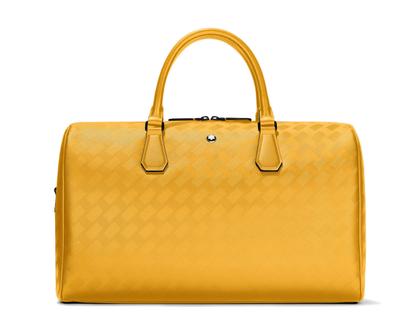 Lederwaren Leder Tasche in gelb und aus Leder und Metall.