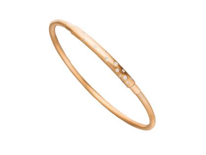 Jörg Kaiser Armreif Rotgold mit Brillanten 0,120ct – Armschmuck Armreif aus 750 Rotgold.